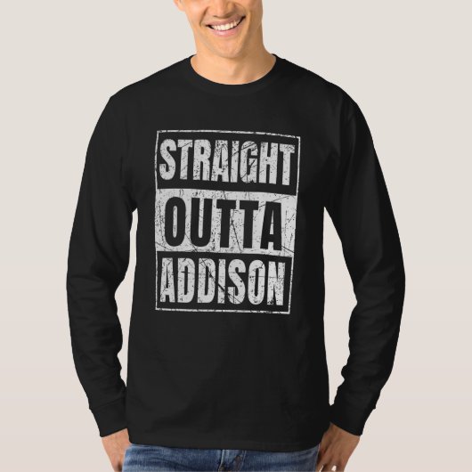 Direkt aus Addison Illinois State T-Shirt (Vorderseite)