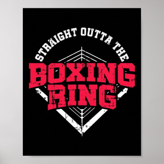 Direkt aus dem Boxring Mma Kickboxen Boxi Poster (Vorne)