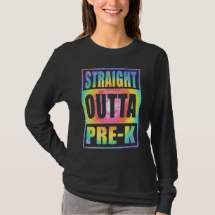 Direkt aus dem Pre-K-Kindergarten Abschluss Tie Dy T-Shirt