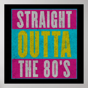 Direkt aus den 80ern Vintage Retro Gen X Poster