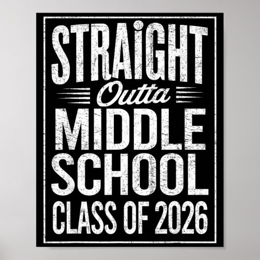 Direkt aus der Abschlussklasse der Mittelschule Poster (Vorne)
