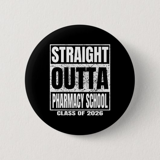 Direkt aus der Apothekerschule Cl 2026 Lustiger Ab Button (Vorderseite)