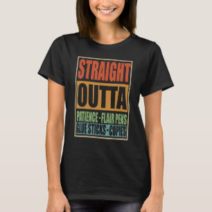 Direkt aus der Geduld Filzstifte Klebestifte Lehr T-Shirt