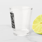 Direkt aus der Geduld Text Schnapsglas (Rechts)
