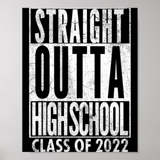 Direkt aus der High School Abschlussklasse 2022 Poster (Vorne)