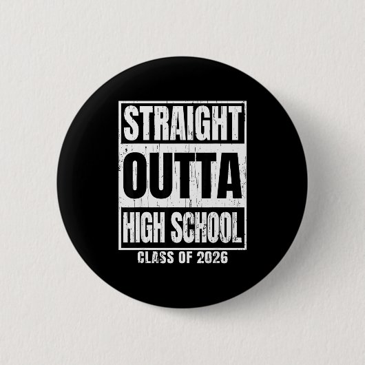 Direkt aus der High School Abschlussklasse 2026 Se Button (Vorderseite)