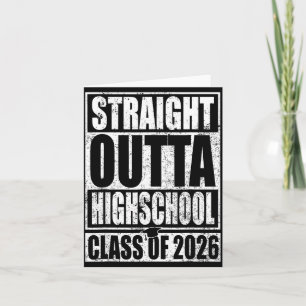 Direkt aus der High School Abschlussklasse Karte