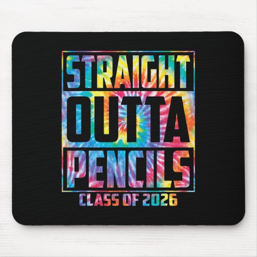 Direkt aus der Pencils Schule Lustiger Abschluss 2 Mousepad (Vorne)