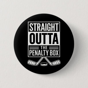 Direkt aus der Strafbank - Eishockey Button