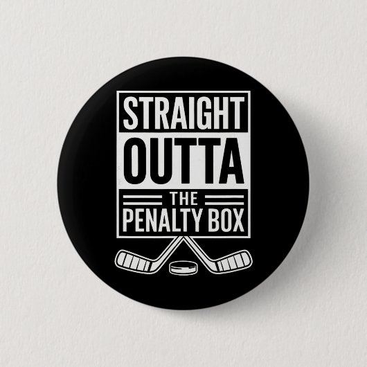 Direkt aus der Strafbank - Eishockey Button (Vorderseite)