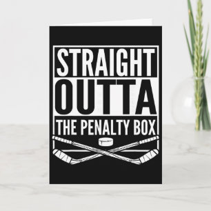 Direkt aus der Strafbank Hockey-Spieler-Geschenk Karte