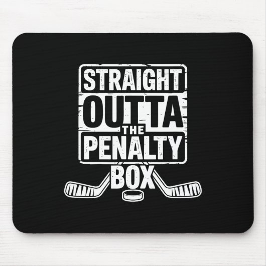 Direkt aus der Strafbank Hockeyspieler Mousepad (Vorne)