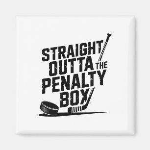 Direkt aus der Strafbank Lustiger Humor Hockey Magnet