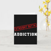 Direkt aus der Sucht graduiert nüchtern Karte (Gelbe Blume)