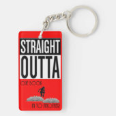 Direkt aus einem Buch in ein anderes - Red Key Schlüsselanhänger (Rückseite)