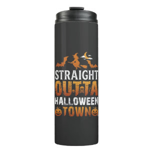 Direkt aus Halloween Town Hexenmond-Fledermäuse-Pu Thermosbecher