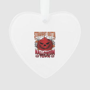 Direkt aus Halloween Town Rote Kürbis-Geister L Ornament