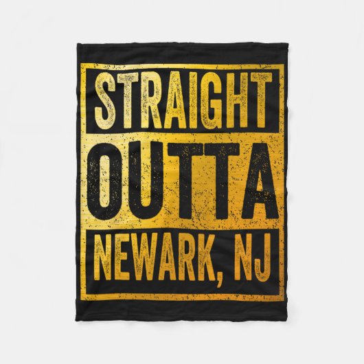 Direkt aus Newark New Jersey Fleecedecke (Vorderseite)