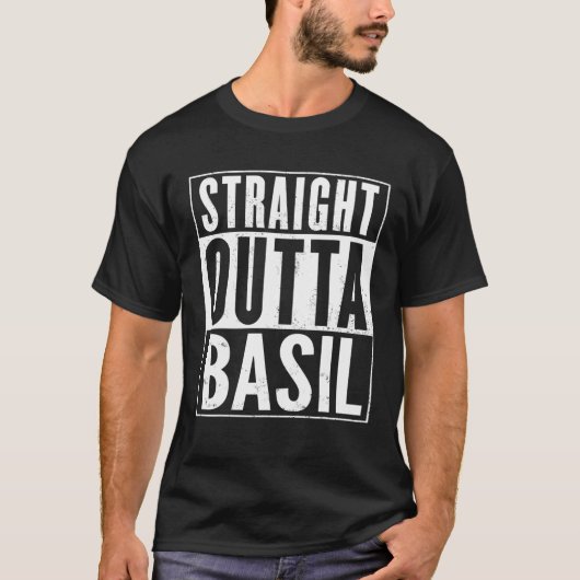 Direkt außerhalb Basil Funny T-Shirt (Vorderseite)