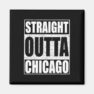 Direkt außerhalb Chicago Illinois Staat Magnet