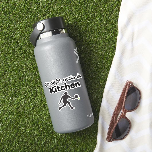 Direkt außerhalb Da Kitchen - Pickleball Spaß Aufkleber (HydroFlask Insitu)