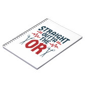 Direkt außerhalb der OP Chirurgische Krankenversor Notizblock (Linke Seite)