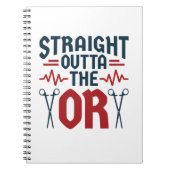 Direkt außerhalb der OP Chirurgische Krankenversor Notizblock (Vorderseite)