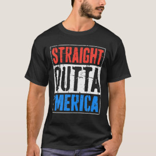 Direkt außerhalb Merica 4th Juli Funny Geschenk T-Shirt