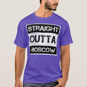 Direkt außerhalb Moskaus Vintag so beunruhigt T-Shirt