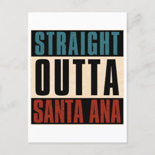 Direkt außerhalb Santa Ana California CA Feiertagspostkarte