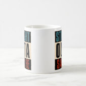 Direkt außerhalb Santa Fe New Mexico NM Kaffeetasse (Mittel)