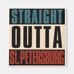 Direkt außerhalb St. Petersburg Florida FL Magnet