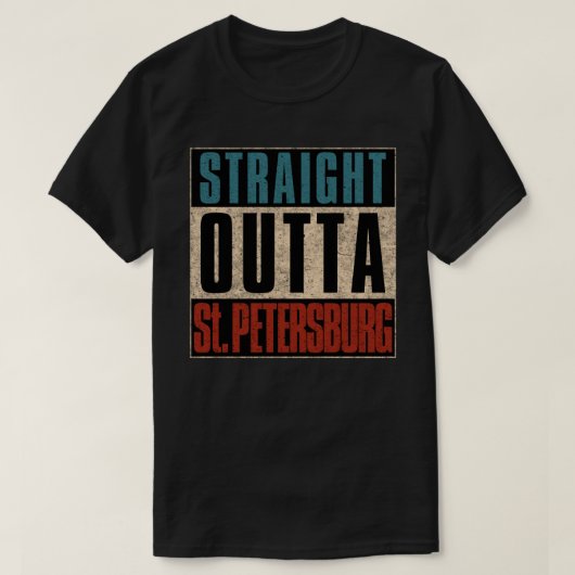 Direkt außerhalb St. Petersburg Florida FL T-Shirt (Design vorne)