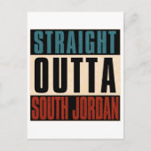 Direkt außerhalb Süd-Jordanien Utah UT Postkarte (Vorderseite)