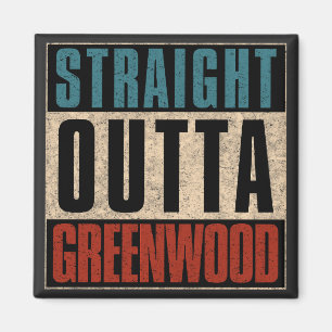 Direkt außerhalb von Greenwood Indiana Magnet