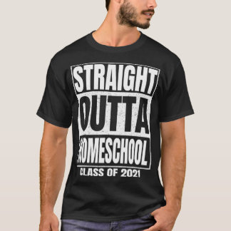 Direkt außerhalb von Homeschool Senior Abschluss T-Shirt