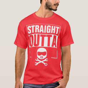 Direkt außerhalb von Motorrad, Fahrrad Helm T-Shirt