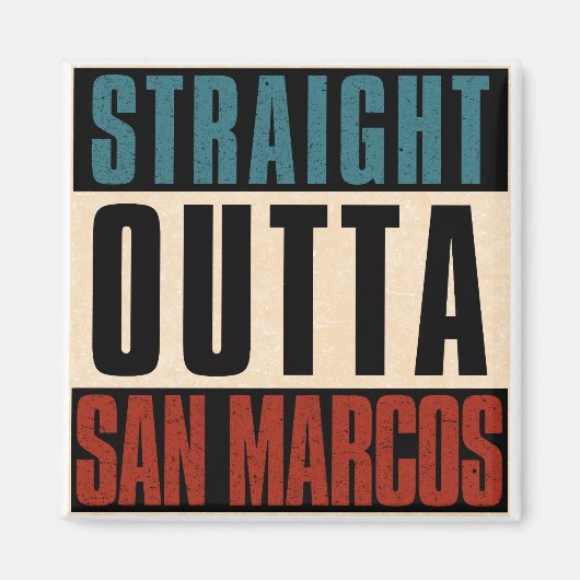 Direkt außerhalb von San Marcos California CA Magnet (Vorne)