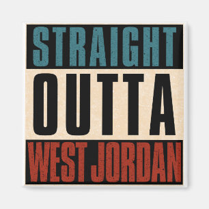 Direkt außerhalb West Jordan Utah UT Magnet
