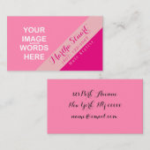 DIREKT / Foto einfügen - Visitenkarte Begleitkarte (Vorne/Hinten)