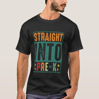 Direkt in das Vor-Kindergarten Retro Vintage Team T-Shirt