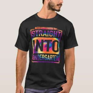 direkt in den Kindergarten Gefärbte Krawatte Lehre T-Shirt