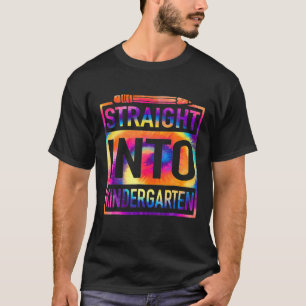 direkt in den Kindergarten Gefärbte Krawatte Lehre T-Shirt