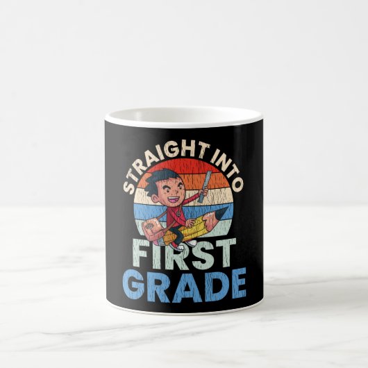 Direkt in den Kinderplatz der 1. Klasse Kaffeetasse (Mittel)