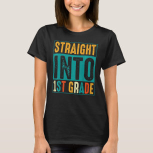 Direkt in die 1. Klasse Vintage Erste Klasse Rücke T-Shirt