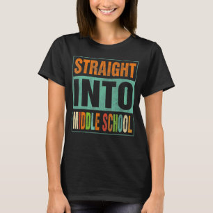 Direkt in die Mittelschule zurück zu den Schulkind T-Shirt