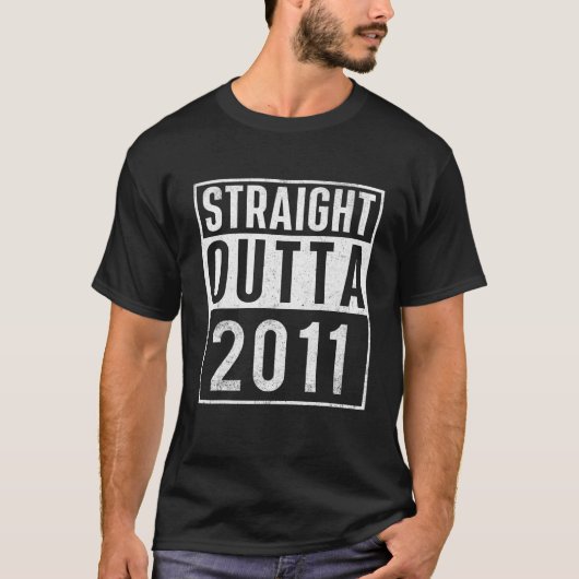 Direkt nach 2011 Geburtstag T-Shirt (Vorderseite)