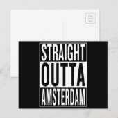 direkt nach Amsterdam Postkarte (Vorne/Hinten)