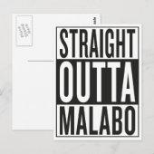 direkt nach Malabo Postkarte (Vorne/Hinten)