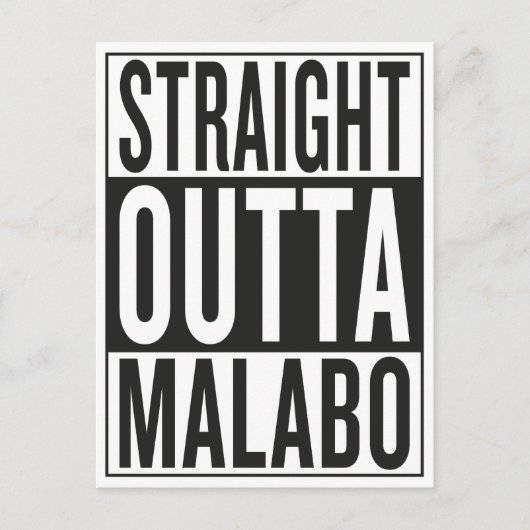 direkt nach Malabo Postkarte (Vorderseite)